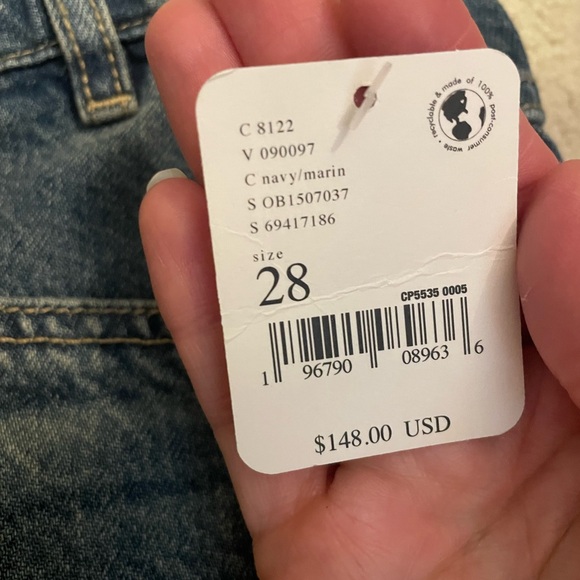 Free People Women’s Barrel Blue Jeans - Picture 4 of 4